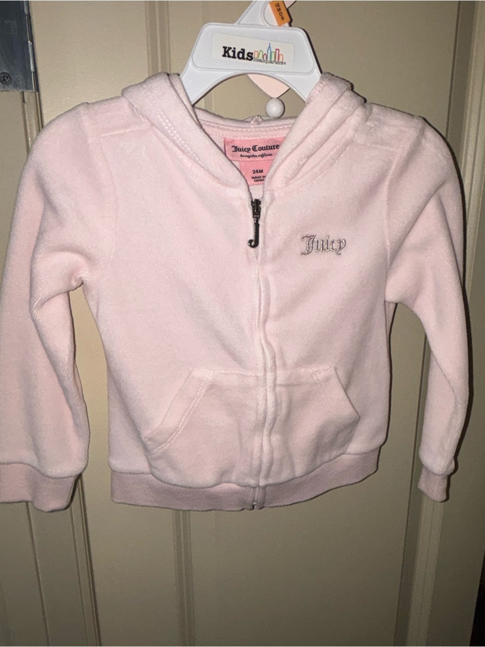 Juicy Couture Toddler Girls Zip Hoodie Jacket 24M